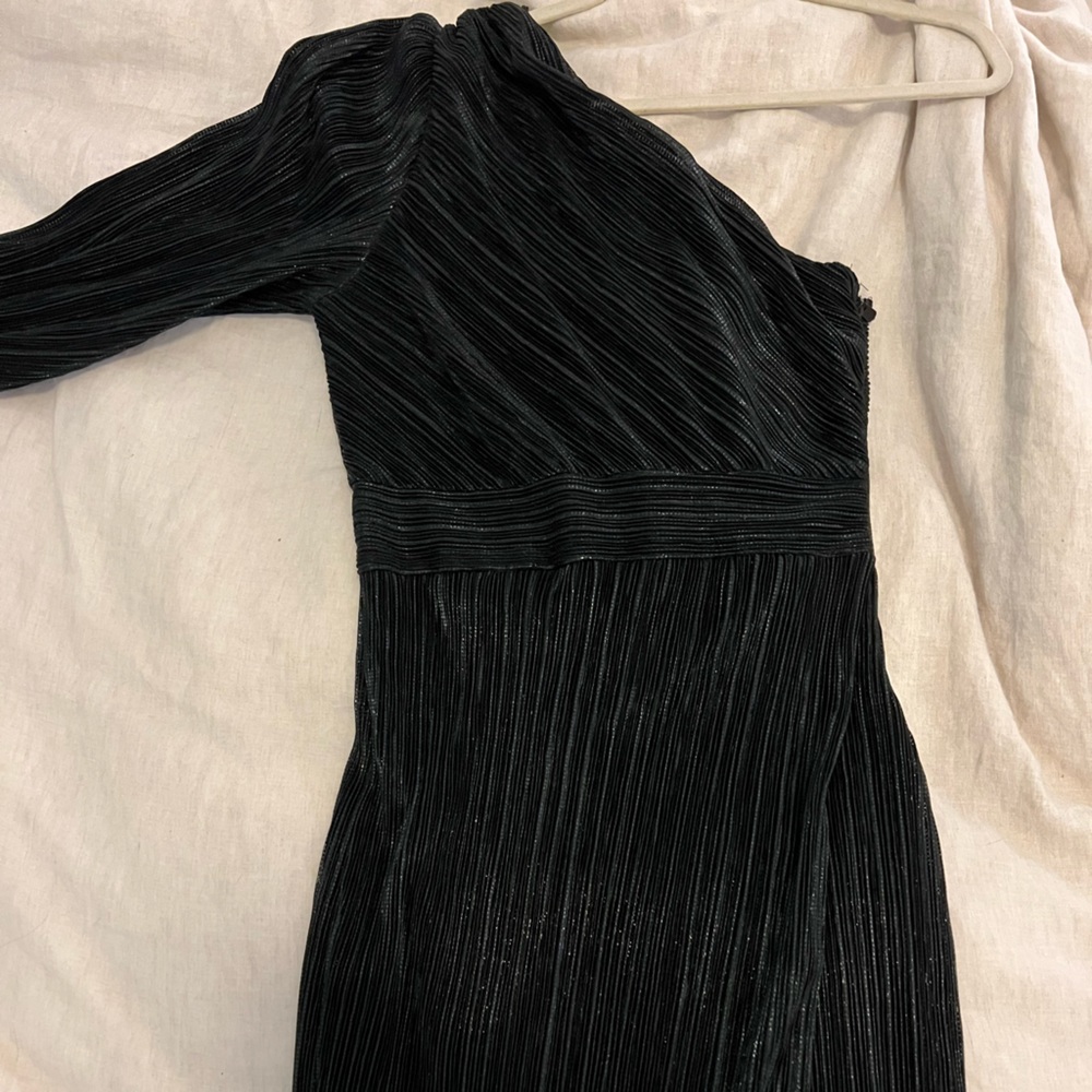 Black Single Shoulder Dress